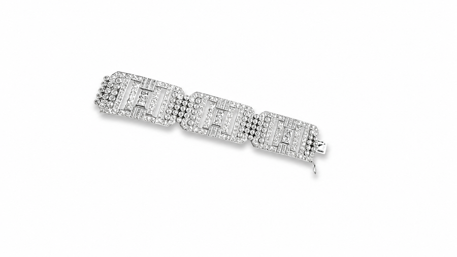 Art Deco Diamonds and Platinum Bracelet