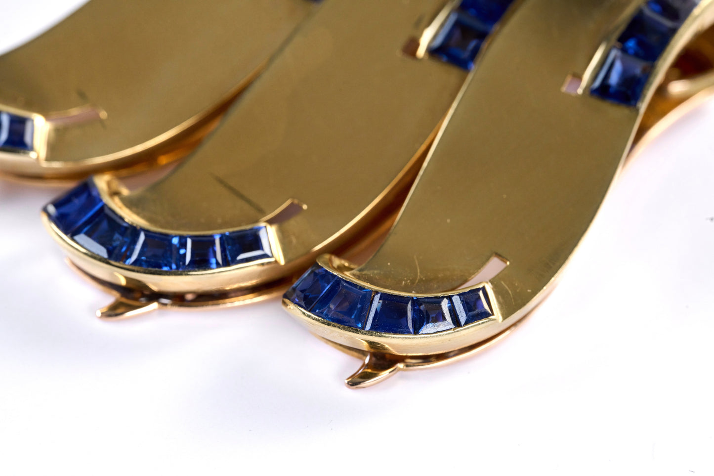 Van Cleef & Arpels 18K Gold and Sapphire Brooch