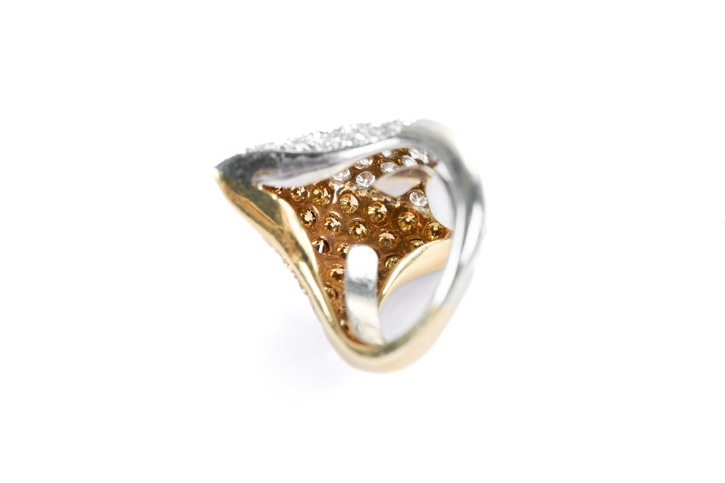 Lozenge Shape 18K Diamond Ring