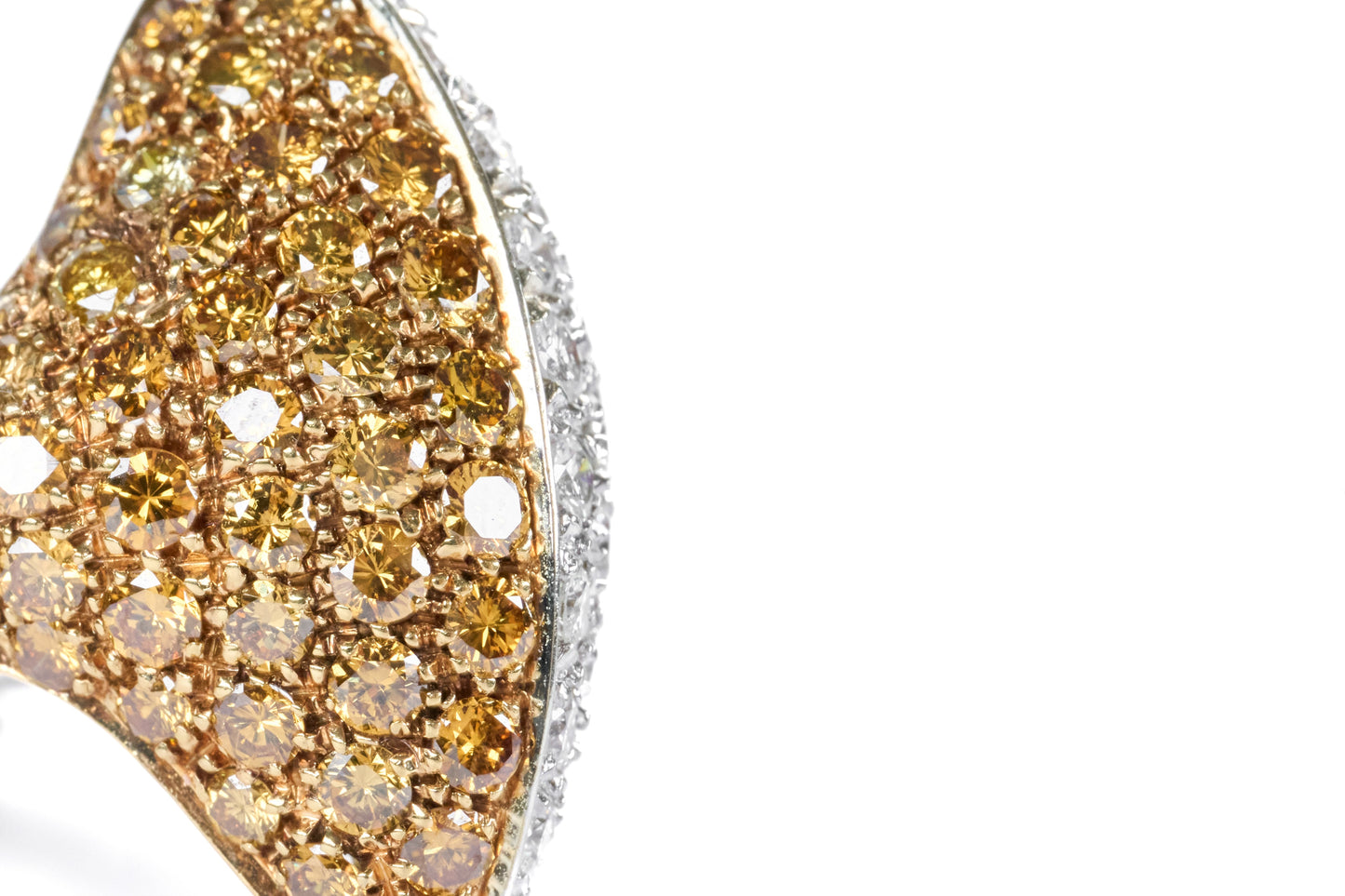 Lozenge Shape 18K Diamond Ring