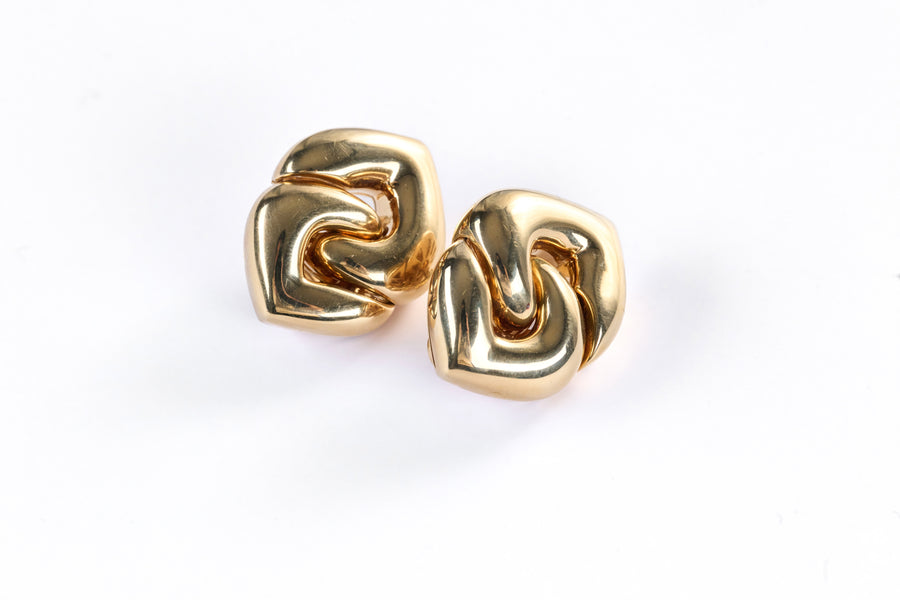 Bulgari 18K Gold Earrings