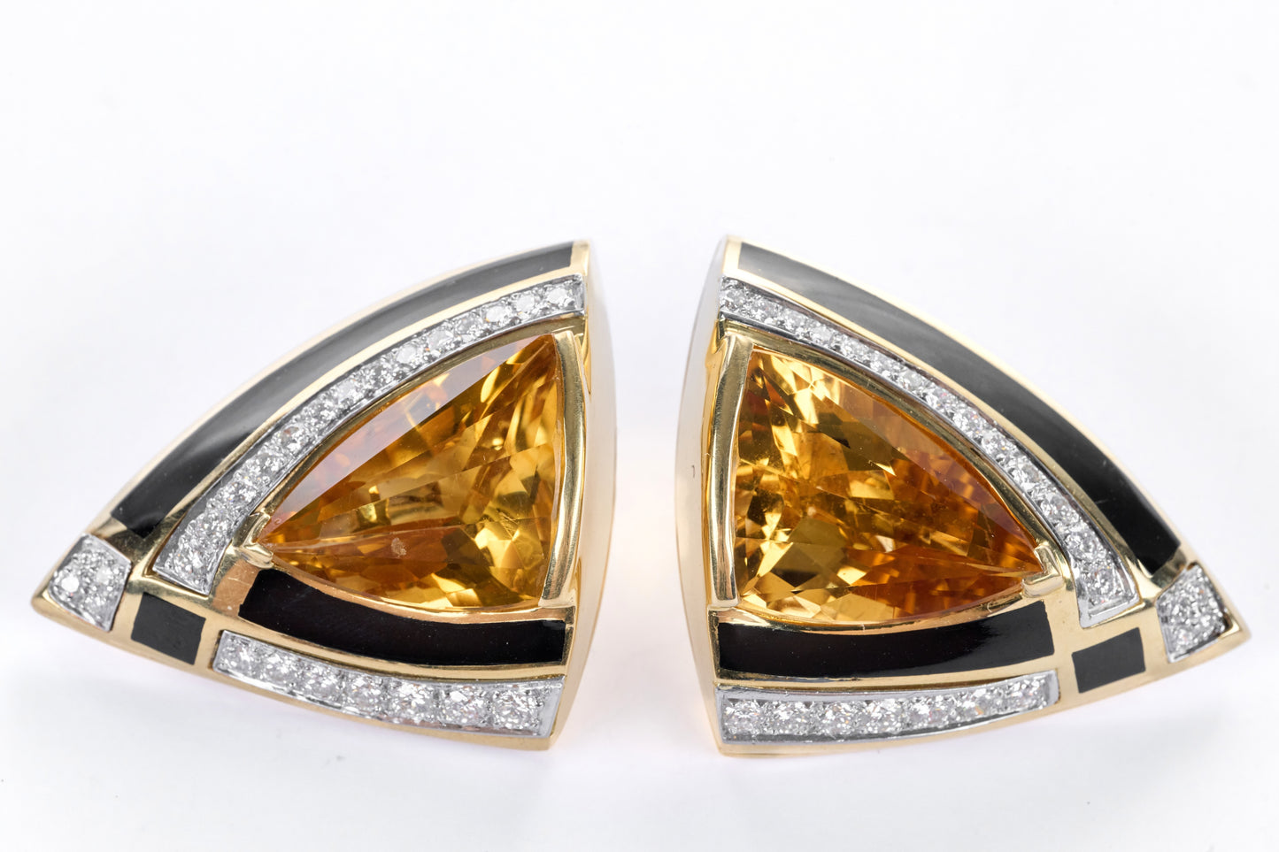 Multi Gemstone Yellow Gold Earrings