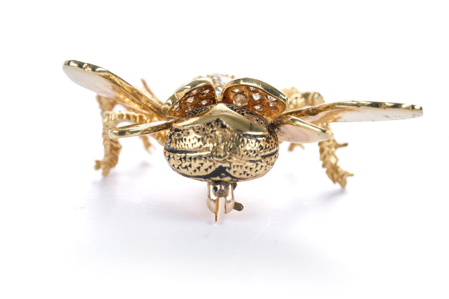 Van Cleef & Arpels Flying Bug Gold Brooch