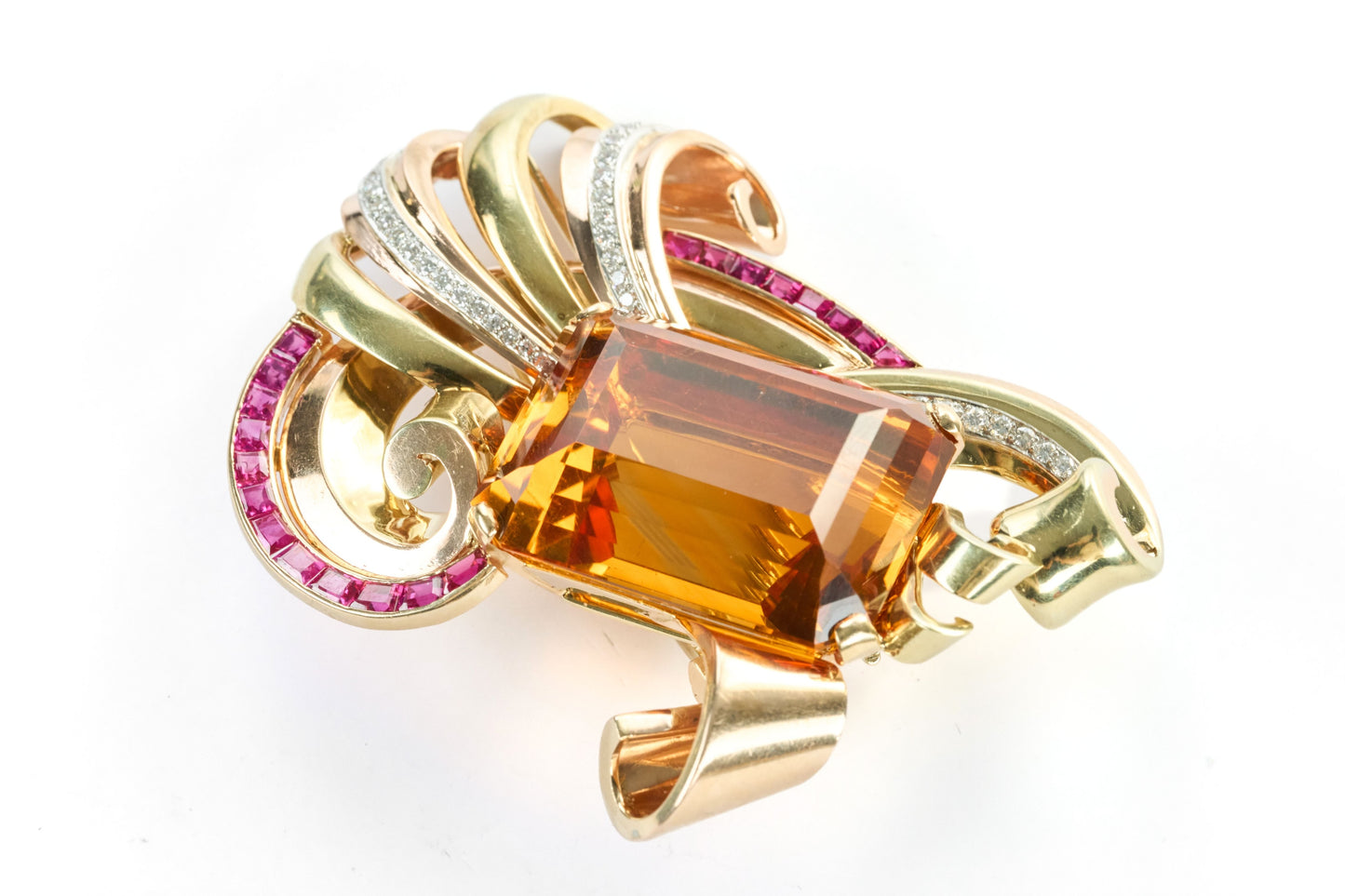 Multi Gemstone Brooch
