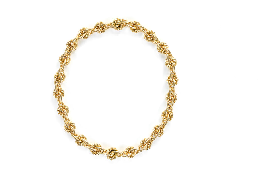 18 Karat Yellow Gold Rope Necklace/Bracelets