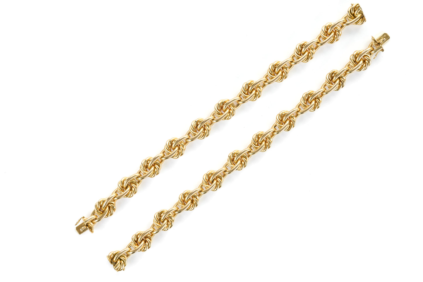 18 Karat Yellow Gold Rope Necklace/Bracelets