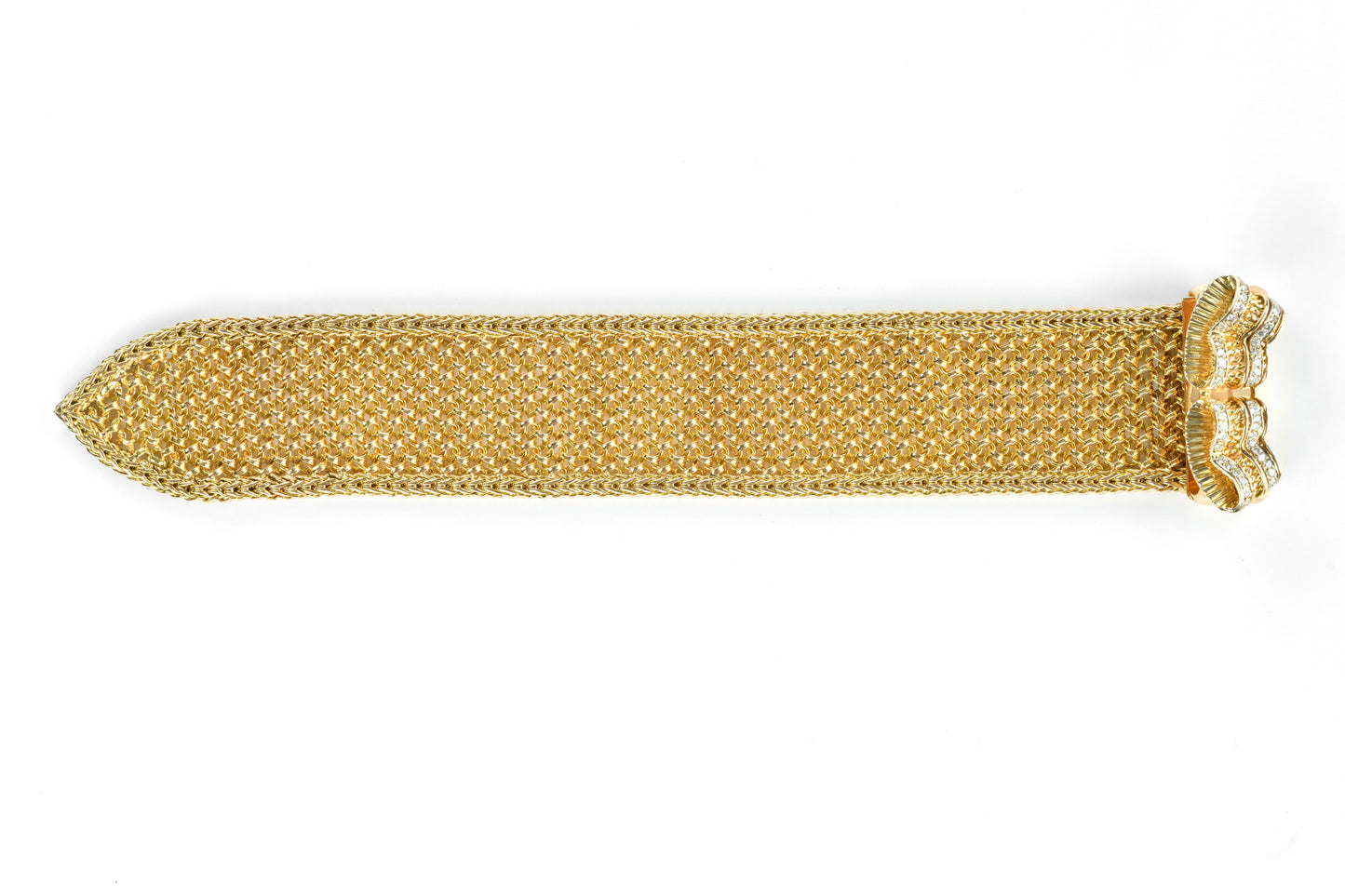 18K Yellow Gold Mesh Belt Bracelet