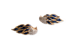Tiffany & Co. Enamel and Diamond Earclips