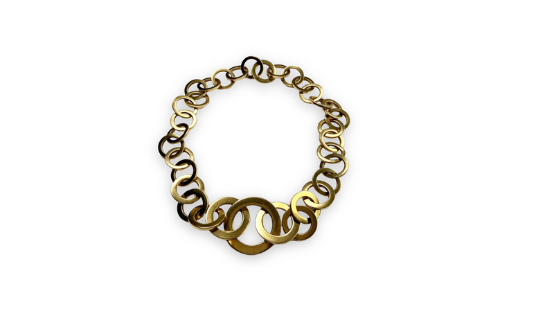 18K Gold Link Necklace 18K Gold necklace compos
