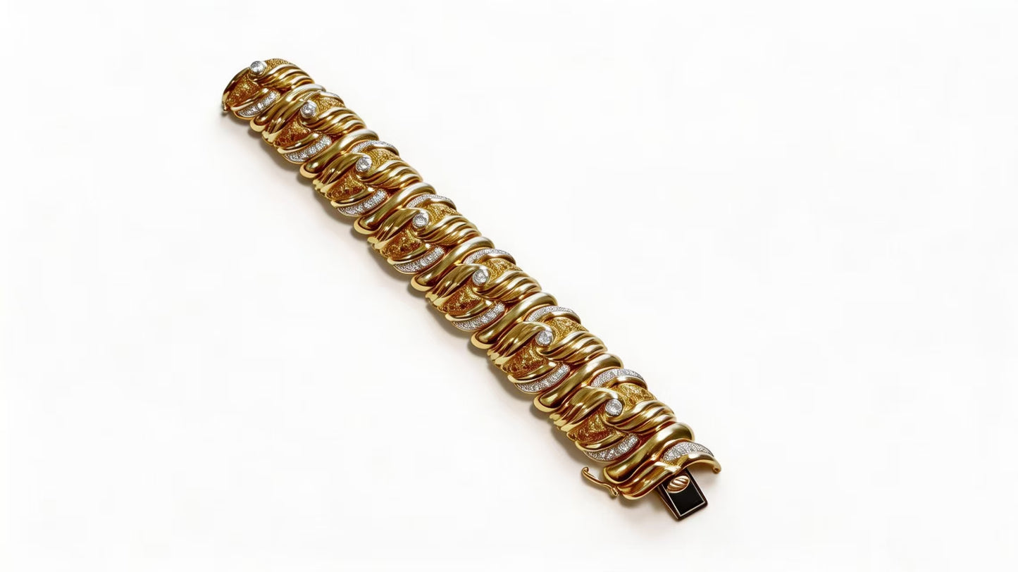 18K Gold Diamond Bracelet